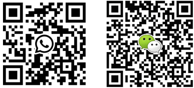 两个二维码：Leon Sun 的 WhatsApp 与微信联系方式。直线电话 778-999-6389，微信号 Leonsunshu。